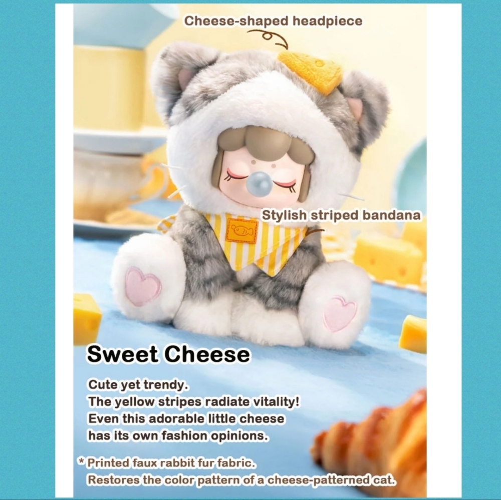 Nanci Tea Time Kittes Plush - NEW - Sweet Cheese - Picture 3 of 4